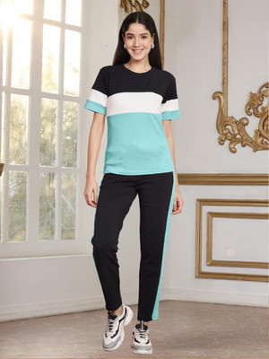 DTR FASHION Colorblock Women Track Suit