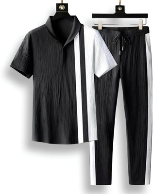 DEVU FASHION Self Design Men Track Suit
