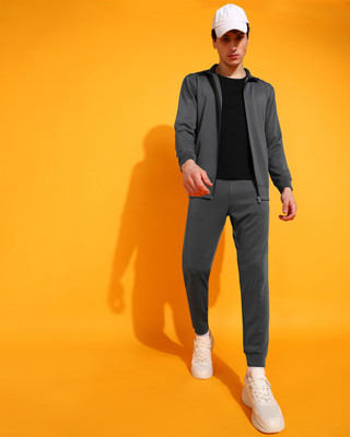 INDICLUB Self Design Men Track Suit