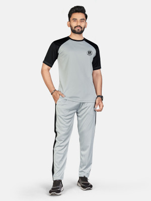 SELRINA Striped Men Track Suit