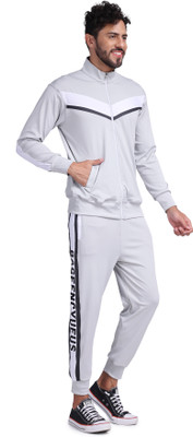 Yellow Tree Printed Men Track Suit