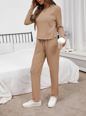 Christy World Solid Women Track Suit