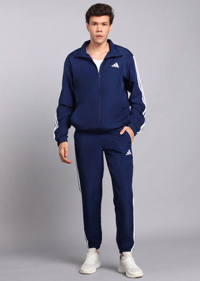 ADIDAS Striped Men Track Suit