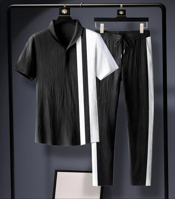 DEVU FASHION Self Design Men Track Suit
