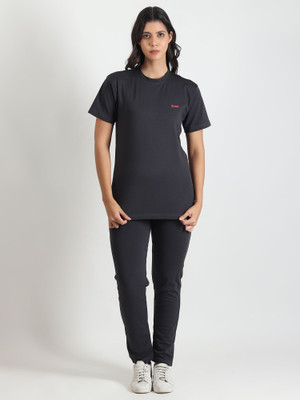AA BIG BULL Solid Women Track Suit