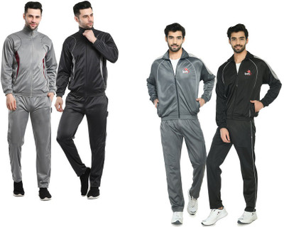 Indistar Self Design Men Track Suit