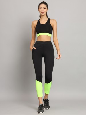 BEING RUNNER Solid, Colorblock Women Track Suit