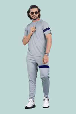 UNIANTA Striped Men Track Suit