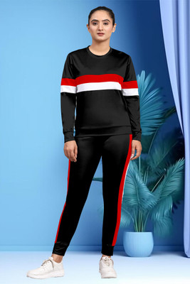 DTR FASHION Striped Women Track Suit