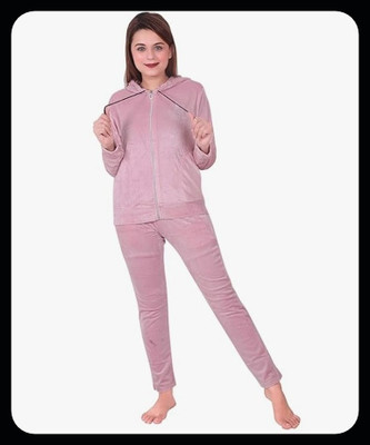 SKG URBAN FASHION Solid Women Track Suit