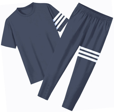 FUBACK Striped Men Track Suit