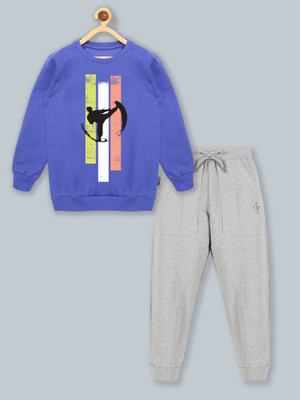 KiddoPanti Graphic Print Boys Track Suit