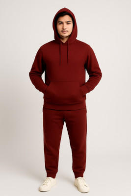 AmkrFashion Solid Men Track Suit
