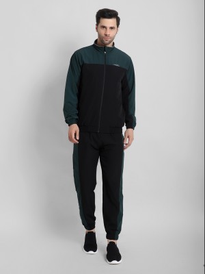 CANJUICE Colorblock Men Track Suit