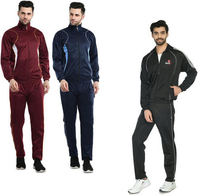 Indistar Solid Men Track Suit
