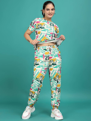 DADX Women Printed Multicolor Top & Pyjama Set