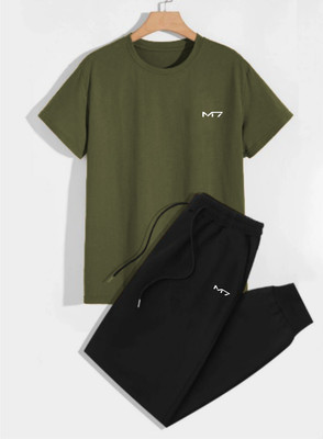 M7 By Metronaut Solid Men Track Suit