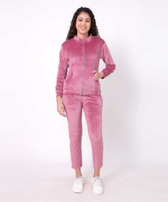 SKY FLY Solid Girls Track Suit