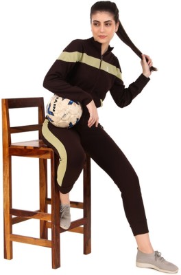 Zicada Striped Women Track Suit