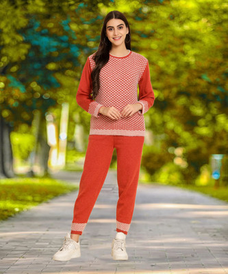 SEASER Self Design Women Track Suit