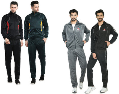 Indistar Self Design Men Track Suit