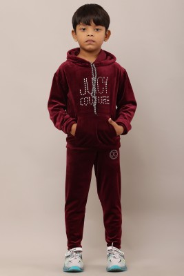 HRIKSHIKA FASHION Solid Boys & Girls Track Suit