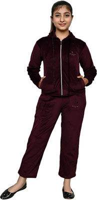 oriexfabb Solid Girls Track Suit
