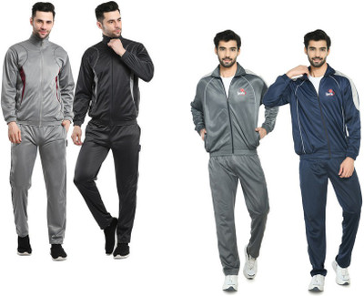 Indistar Self Design Men Track Suit