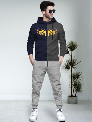 BLIVE Striped Men Track Suit