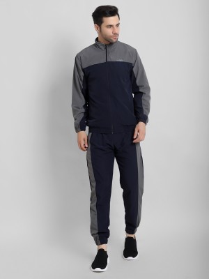 CANJUICE Colorblock Men Track Suit