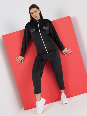 SWEET DREAMS Solid Women Track Suit