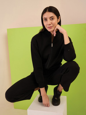 SWEET DREAMS Solid Women Track Suit