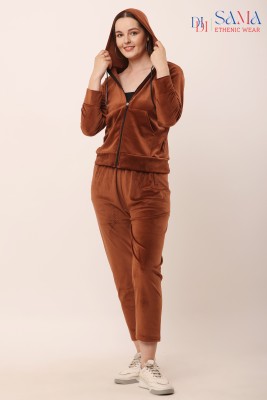 DIDI SAMA ETHENIC WEAR Solid Women Track Suit