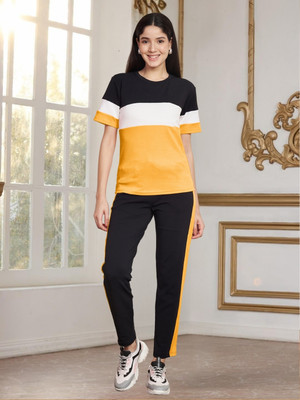 DTR FASHION Colorblock Women Track Suit