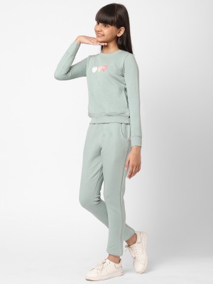 SWEET DREAMS Solid Girls Track Suit