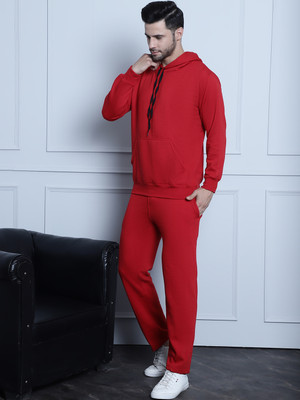 MACK JONNEY Solid Men Track Suit