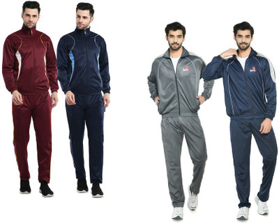 Indistar Self Design Men Track Suit