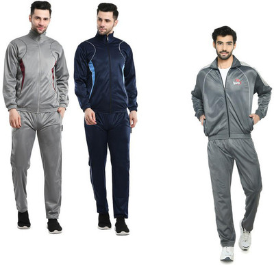 Indistar Solid Men Track Suit
