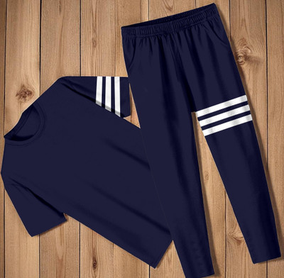 MOJAMEDI Striped Men Track Suit