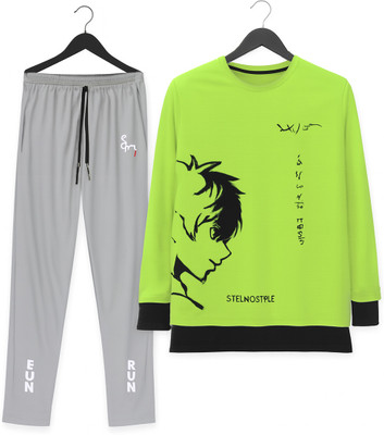 Majexic Self Design Men Track Suit