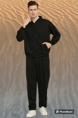 CANIDAESS Solid Men Track Suit
