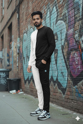 LoveRabby Solid Men Track Suit