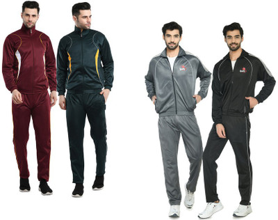 Indistar Self Design Men Track Suit