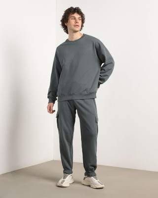 NOBERO Solid Men Track Suit