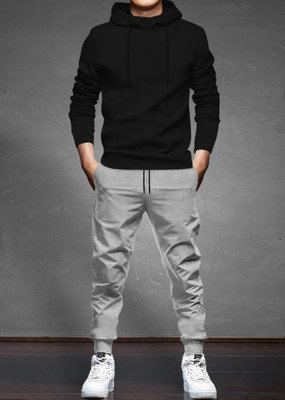 BLIVE Solid Men Track Suit