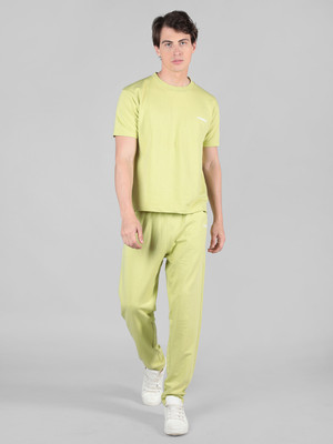 CHKOKKO Solid Men Track Suit