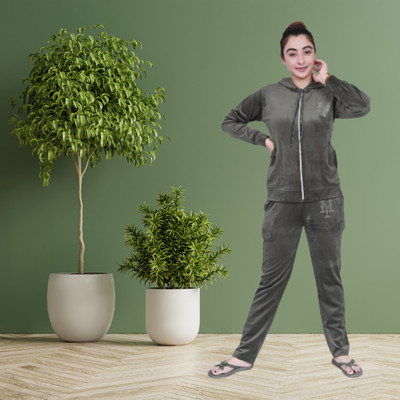 Fonista Solid Women Track Suit