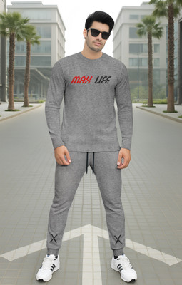 CATCHO Printed Men Track Suit