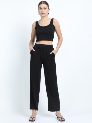 Tokyo Talkies Solid Women Track Suit