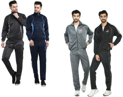 Indistar Self Design Men Track Suit